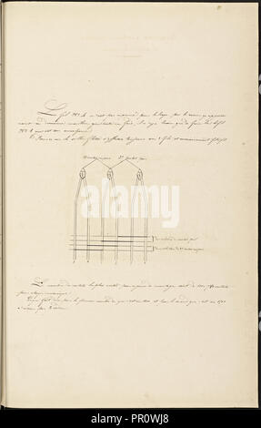 Manuscrit textile française, ca. 1820, ce manuscrit, un manuel d'instruction pour une école associée à une manufacture Banque D'Images