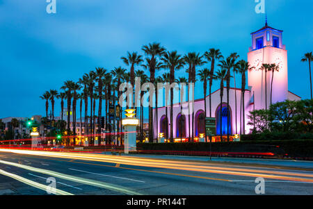 La gare Union, au centre-ville de Los Angeles, Californie, États-Unis d'Amérique, Amérique du Nord Banque D'Images