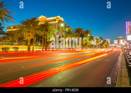 Avis de Caesars Palace Hotel and Casino sur le Strip, Las Vegas Boulevard, Las Vegas, Nevada, États-Unis d'Amérique, Amérique du Nord Banque D'Images