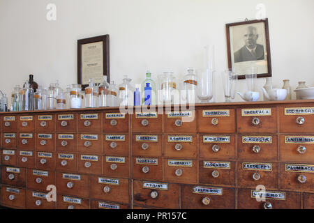 Pharmacie de l'hôpital, la carrière de Dinorwic Caernarfon, Pays de Galles Banque D'Images