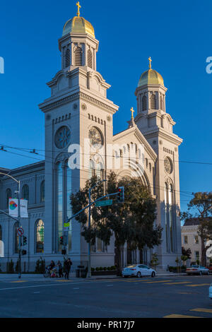 Vue de l'église St. Joseph, South of Market, à San Francisco, Californie, États-Unis d'Amérique, Amérique du Nord Banque D'Images