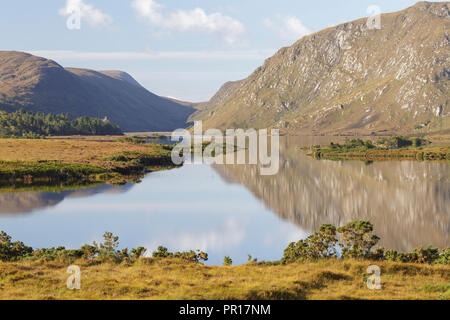 Lough Beagh dans le parc national de Glenveagh, Donegal, en République d'Irlande, Europe Banque D'Images