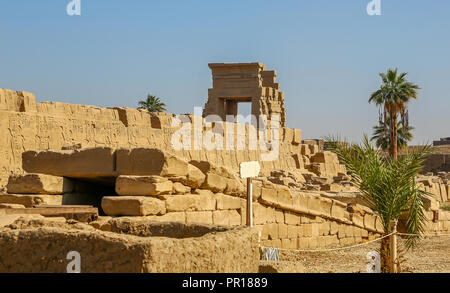 Le complexe du temple de Karnak, aussi connu comme le Temple de Karnak, à Thèbes, Luxor, Egypte Banque D'Images
