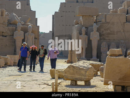 Le complexe du temple de Karnak, aussi connu comme le Temple de Karnak, à Thèbes, Luxor, Egypte Banque D'Images