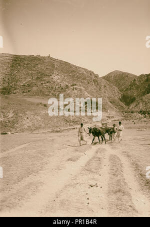 Antioche (Antakiyeh) et ses environs. Mt. Silpius montrant mur de la ville. 1900, de la Turquie, Antioche Banque D'Images