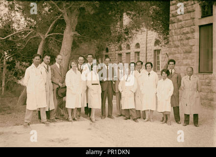 Activités sionistes en Palestine. Les membres du personnel de l'Université hébraïque. En 1925, Jérusalem Banque D'Images