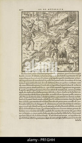 Page 470 Georgii Agricolae : De re metallica libri XII. Quibus officia, instrumenta, machinae, ac omnia deni, Québec, annonce metallicam Banque D'Images