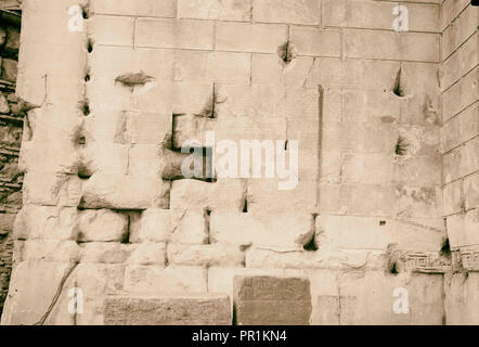 La Turquie. Ankara. Temple d'Auguste. Inscription latine. 1935, la Turquie, Ankara Banque D'Images