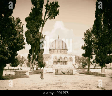 El-Kouds Jérusalem Mosquée d'Omar, Dôme du Rocher du sud. 1898, Jérusalem, Israël Banque D'Images