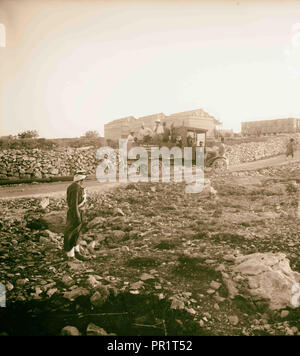 Ain Farah l'approvisionnement en eau. 1898, Cisjordanie, Ain Farah Banque D'Images