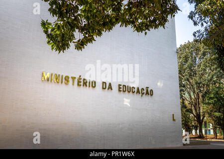 Ministère de l'éducation - Brasilia, District Fédéral, Brésil Banque D'Images