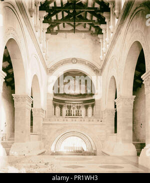 Mt. Thabor--Eglise. 1898, Israël Banque D'Images