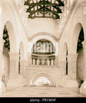 Mt. Tabor & church. 1898, Israël Banque D'Images