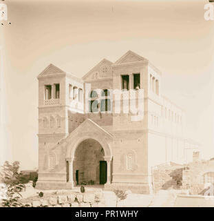 Mt. Tabor & church. 1898, Israël Banque D'Images