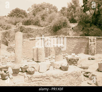 Ruines à Askalon, juin 1921. 1921, Israël, Ashḳelon Banque D'Images