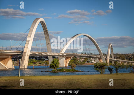 JK Bridge et Do Paranoa Lake - Brasilia, District Fédéral, Brésil Banque D'Images