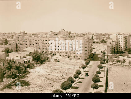 Poursuite de cyclorama, secteur ouest, Jérusalem. 1940, Jérusalem, Israël Banque D'Images