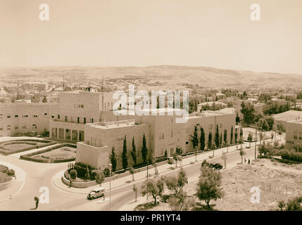 Poursuite de cyclorama, secteur ouest, Jérusalem. 1940, Jérusalem, Israël Banque D'Images