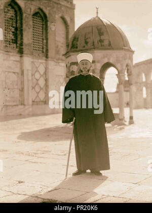 Hadj Amin Effendi Grand Mufti 1934, Moyen-Orient, Israël et/ou Palestine Banque D'Images