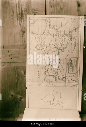 La carte des routes du désert, de l'Iraq ; [une autre vue de la carte des routes du désert, de l'Irak]. 1934, l'Iraq Banque D'Images