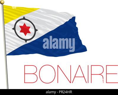 Bonaire drapeau, vector illustration Illustration de Vecteur