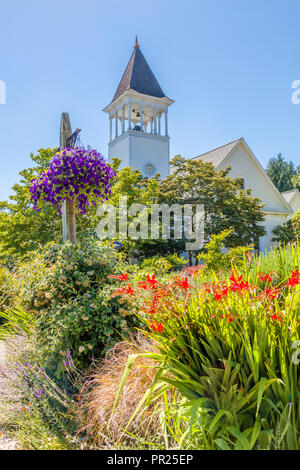 Eagle Harbor Congregational Church sur Bainbridge Island, Washington, United States Banque D'Images