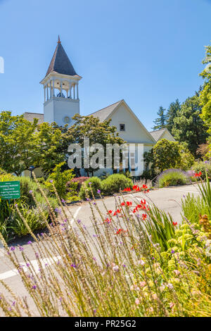 Eagle Harbor Congregational Church sur Bainbridge Island, Washington, United States Banque D'Images