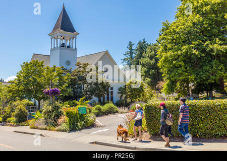 Eagle Harbor Congregational Church sur Bainbridge Island, Washington, United States Banque D'Images