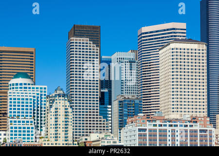 Édifices du centre-ville de Seattle Washington aux États-Unis Banque D'Images