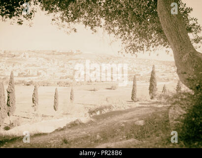 Nazareth. Vue générale de l'Est. 1945, Israël, Nazareth Banque D'Images