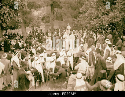 Les perturbations de la Palestine de 1936. Rassemblement arabe à Abou Ghosh. 1936, Israël, Abu Ghaush Banque D'Images