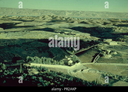 Mont des oliviers, de Bethphagé et de Béthanie Bethphagé, Mer Morte et mts. de Moab d'Olivet. 1950, Jérusalem, Israël Banque D'Images