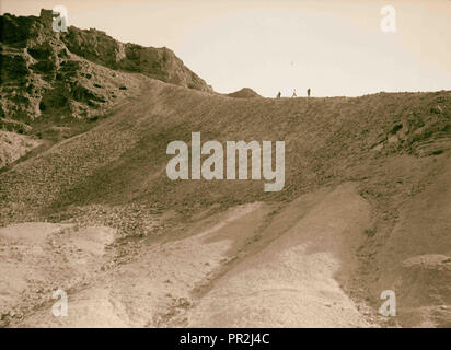 Excursion en bateau à moteur autour de la Mer Morte. La rampe romaine, Massada. Causeway au valley par armées romaines qui détruit l'hébreu Banque D'Images