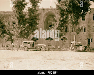 Beit ed-Dîn. Le Shehab Palace (organisé en tant que monument national). Entrée au palais. 1920, au Liban Banque D'Images