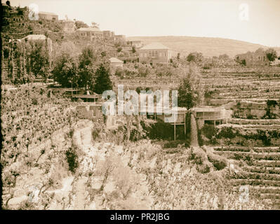 Beit ed-Dîn. Le Shehab Palace (organisé en tant que monument national). Village. 1920, au Liban Banque D'Images