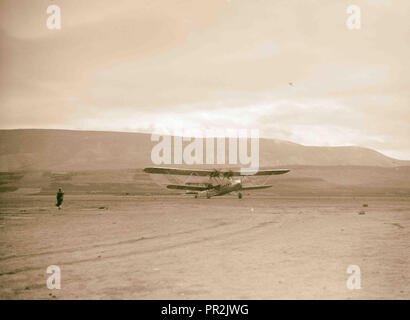 L'air vues de Palestine. Avions etc. de la Imperial Airways Ltd. sur la mer de Galilée et à Semakh. 'Avion Hanno.' Banque D'Images