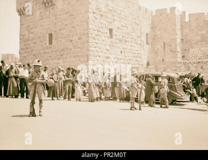 Siège de Jérusalem, le 22 octobre '38, Jérusalem, Israël Banque D'Images