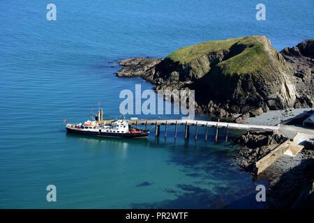 Mme Oldenburg sur Lundy Island uk Banque D'Images