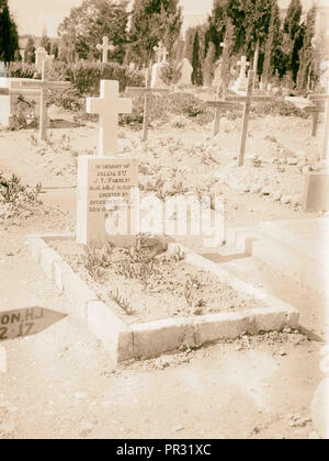Tombes des soldats 1917, Moyen-Orient, Israël et/ou Palestine Banque D'Images