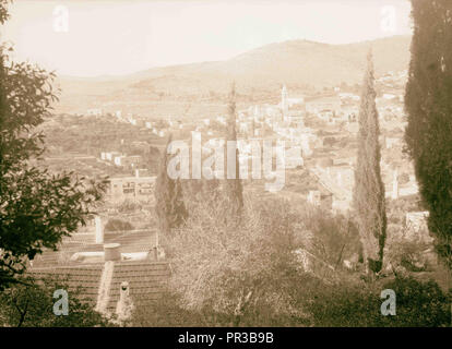 Vues 1934 Ain Karim, Jérusalem, Israël Banque D'Images