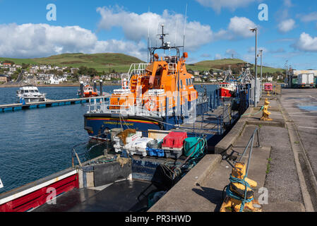 Campbeltown Canot amarré dans le Port de Campbeltown Ecosse Banque D'Images