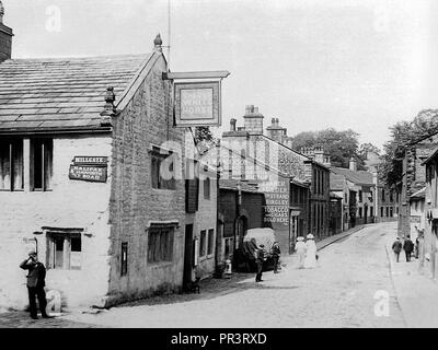 White Horse Inn, Bingley début des années 1900 Banque D'Images