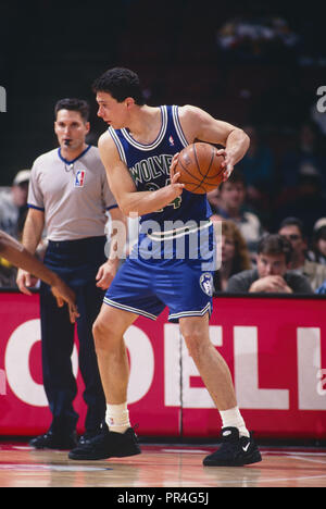 Tom Gugliotta des Minnesota Timberwolves. Saison 1996-1997. Banque D'Images