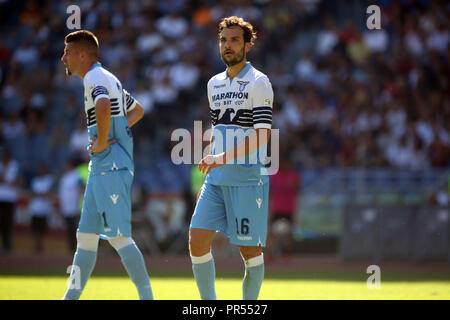 Rome, Italie. Sep 29, 2018. 29/09/2018 Stadio Olimpico, Rome, Italie. SERIE A:PAROLO en action au cours de la Serie A italienne correspondance entre A.S. ROMA V S.S. LAZIO au Stadio Olimpico à Rome. Agence Photo crédit : indépendante/Alamy Live News Banque D'Images