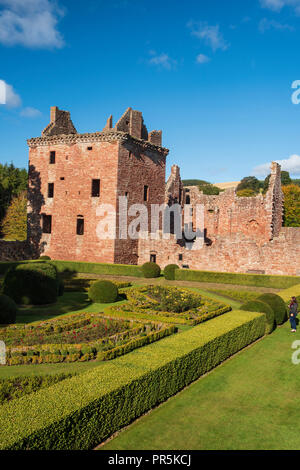 Conakry Château, Angus, Scotland. Banque D'Images