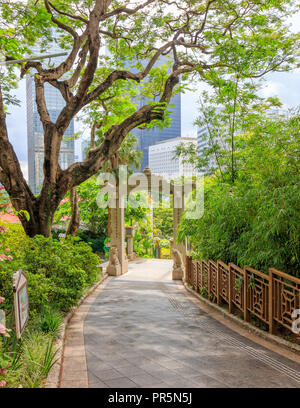 Hong Kong - Juillet 02, 2018 : Hong Kong jardins zoologique et botanique Banque D'Images