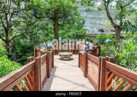Hong Kong - Juillet 02, 2018 : Volière Edward Youde à Hong Kong Park Banque D'Images