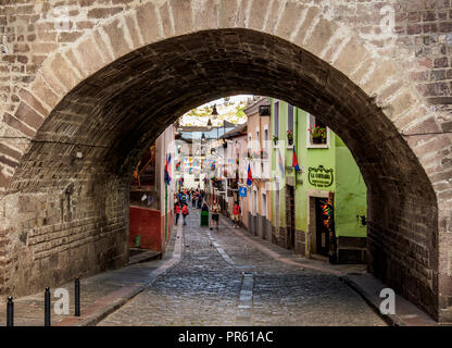 La Ronda Street, Old Town, Quito, Équateur, la province de Pichincha Banque D'Images