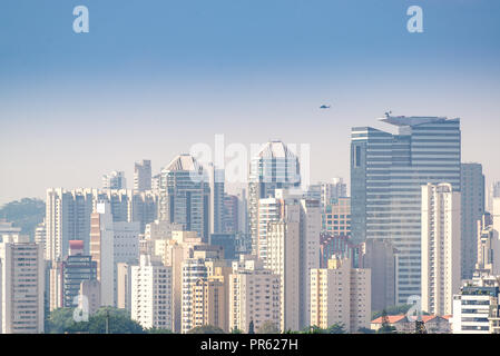 Vue de Sao Paulo city la plus grande ville des finances au Brésil Banque D'Images