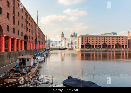 Le Royal Albert Dock est sur les principales attractions touristiques de Liverpool. Banque D'Images